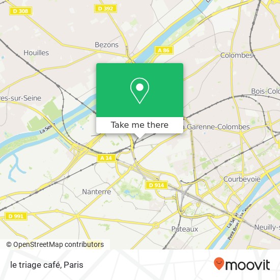 le triage café map