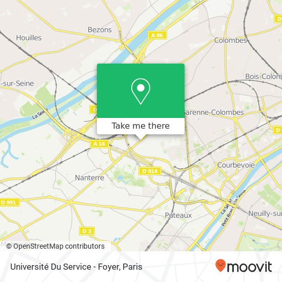 Université Du Service - Foyer map