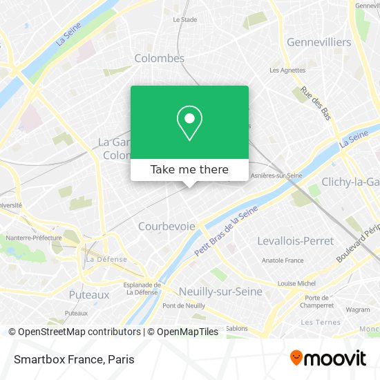 Mapa Smartbox France