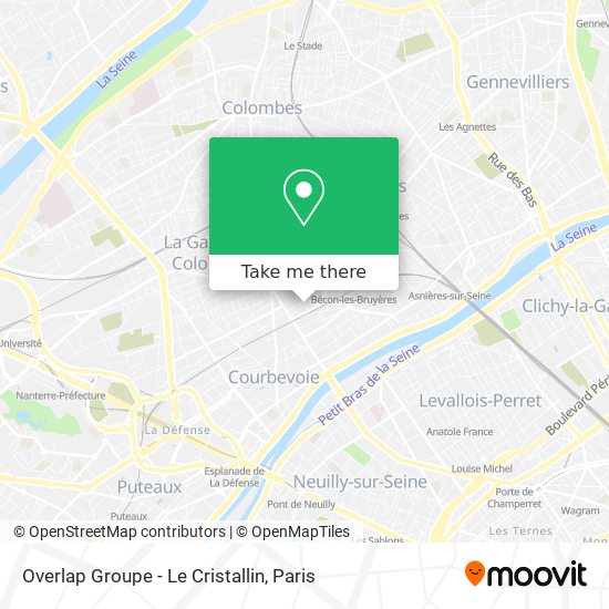 Overlap Groupe - Le Cristallin map