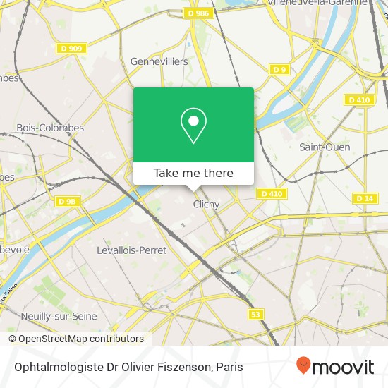 Ophtalmologiste Dr Olivier Fiszenson map