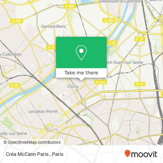 Mapa Créa McCann Paris.