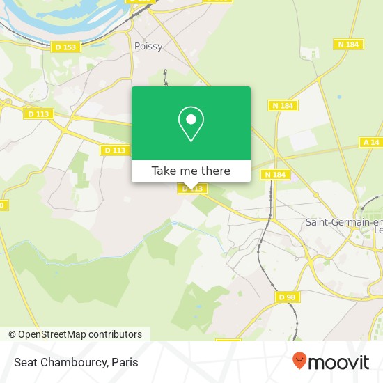 Mapa Seat Chambourcy