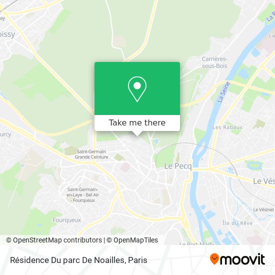 Mapa Résidence Du parc De Noailles