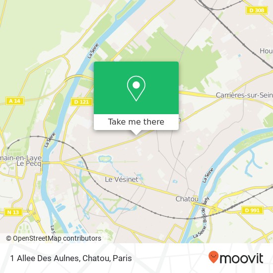 1 Allee Des Aulnes, Chatou map