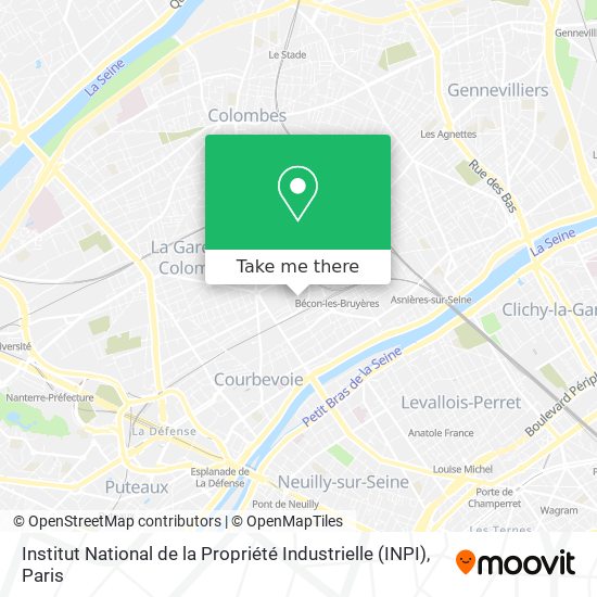 Mapa Institut National de la Propriété Industrielle (INPI)