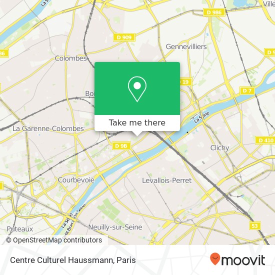 Mapa Centre Culturel Haussmann