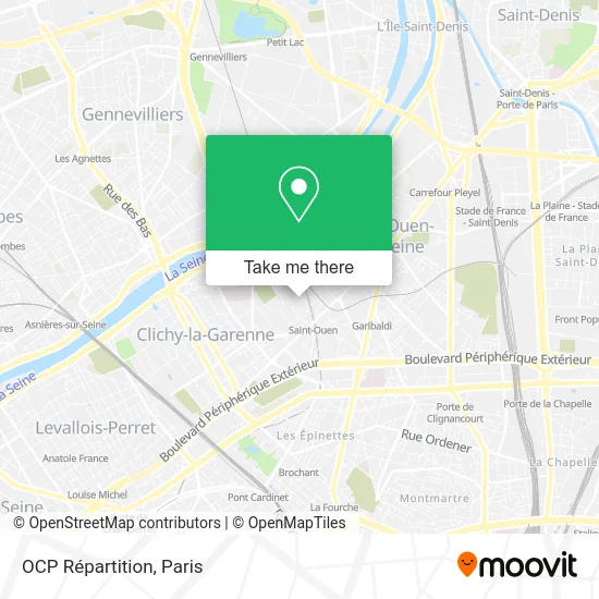 OCP Répartition map