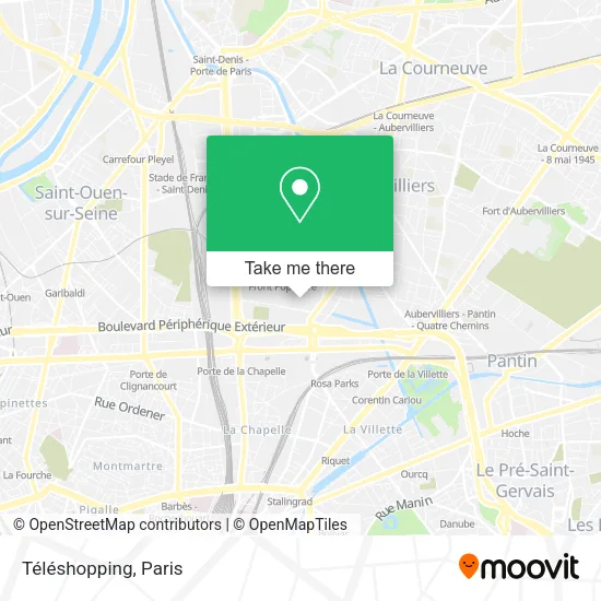 Téléshopping map