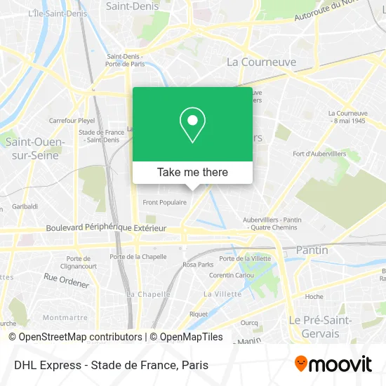 DHL Express - Stade de France map