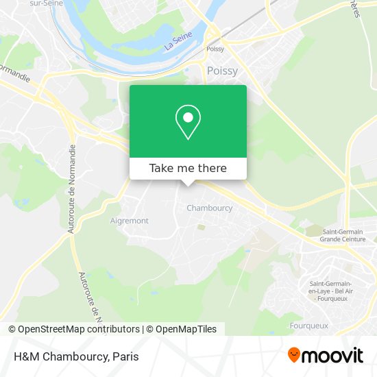 Mapa H&M Chambourcy