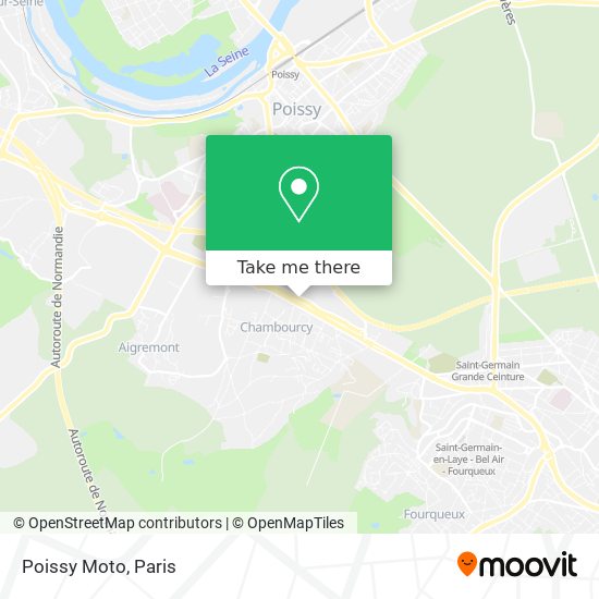 Poissy Moto map