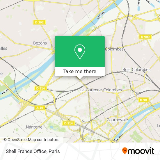 Shell France Office map