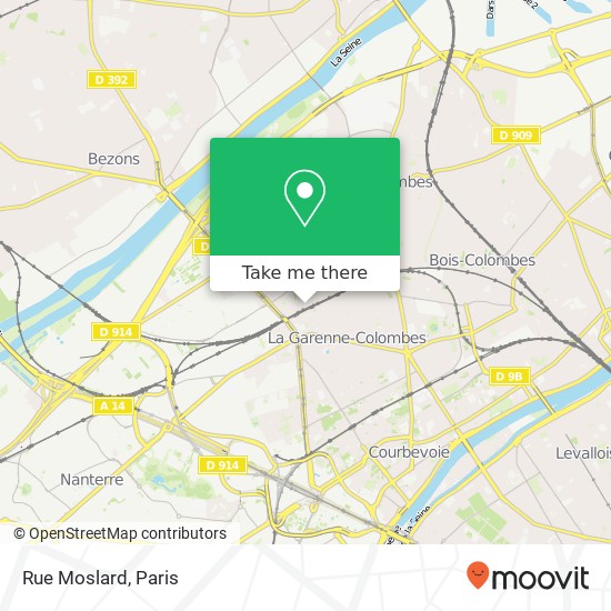 Mapa Rue Moslard