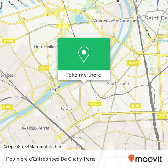 Pépinière d'Entreprises De Clichy map