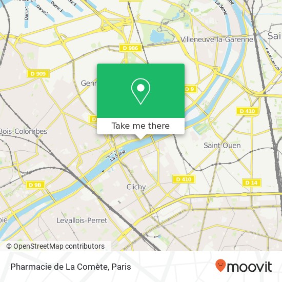 Pharmacie de La Comète map