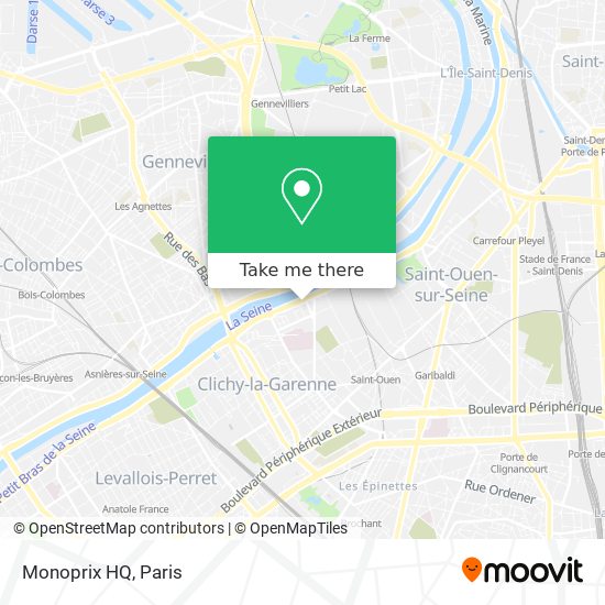 Mapa Monoprix HQ