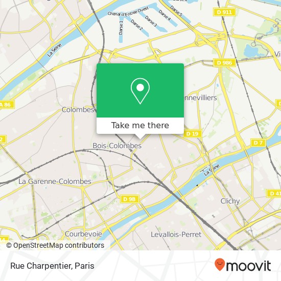 Rue Charpentier map