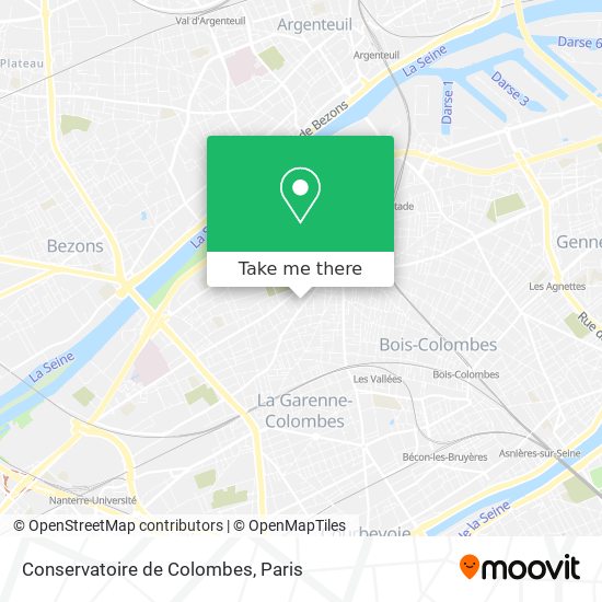 Conservatoire de Colombes map