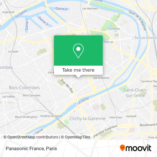 Panasonic France map