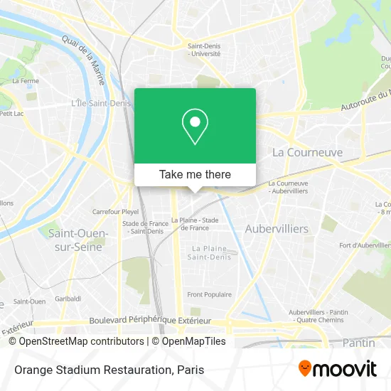 Orange Stadium Restauration map