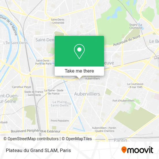 Plateau du Grand SLAM map