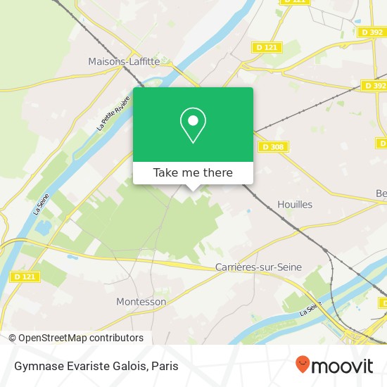 Mapa Gymnase Evariste Galois