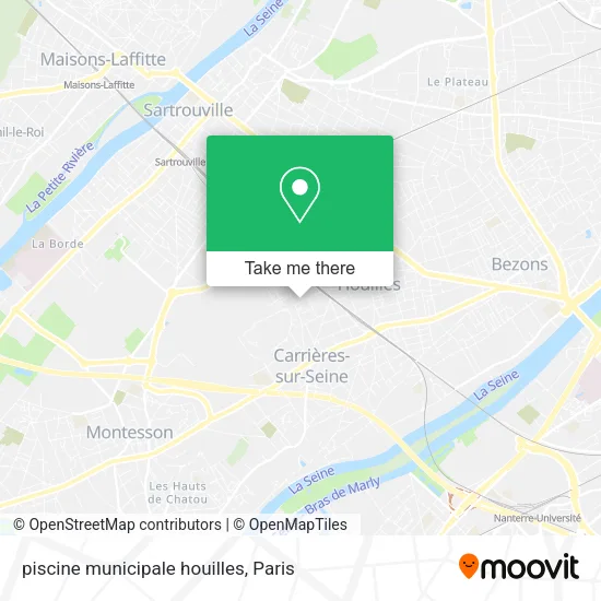 piscine municipale houilles map