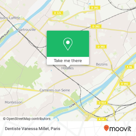 Dentiste Vanessa Millet map