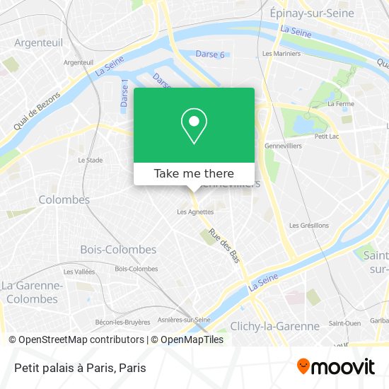 Petit palais à Paris map