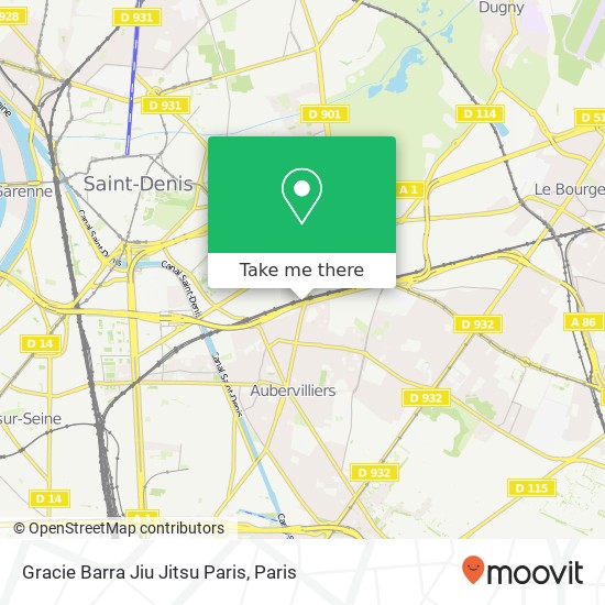 Mapa Gracie Barra Jiu Jitsu Paris