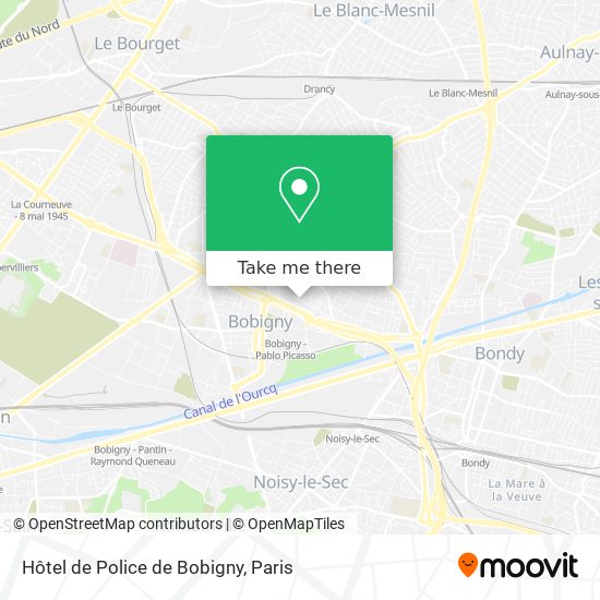Hôtel de Police de Bobigny map