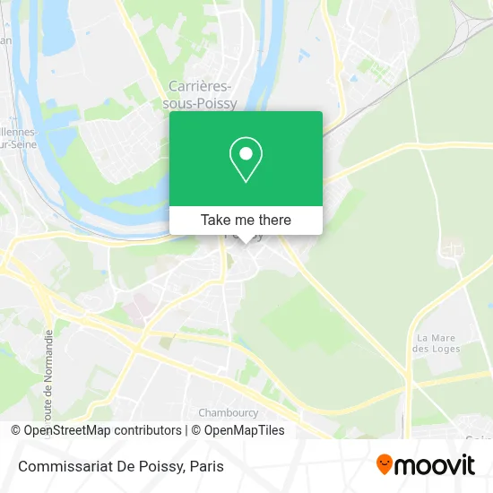 Commissariat De Poissy map