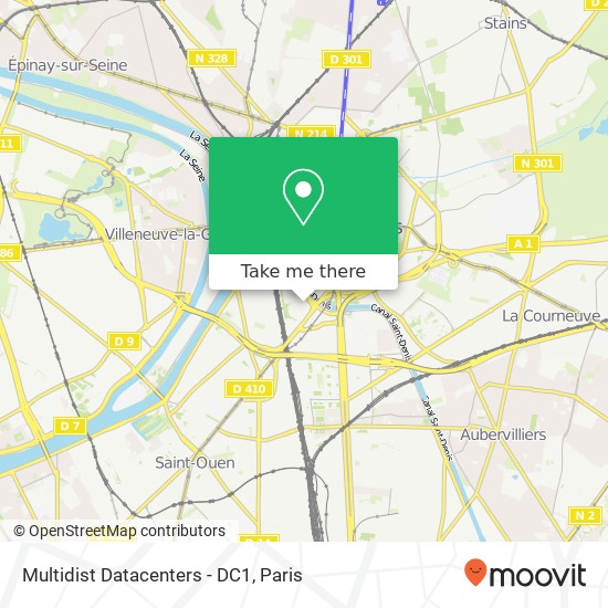 Multidist Datacenters - DC1 map