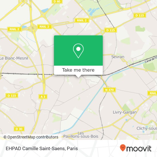 EHPAD Camille Saint-Saens map