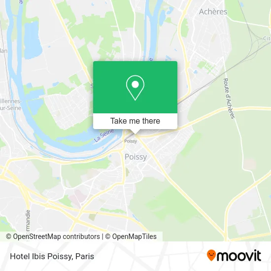 Hotel Ibis Poissy map