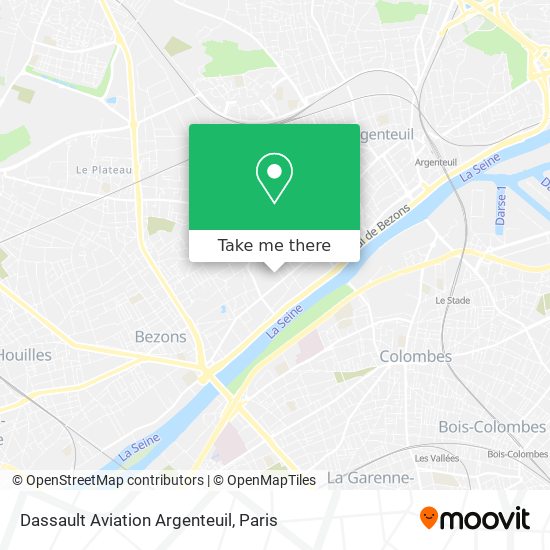 Dassault Aviation Argenteuil map