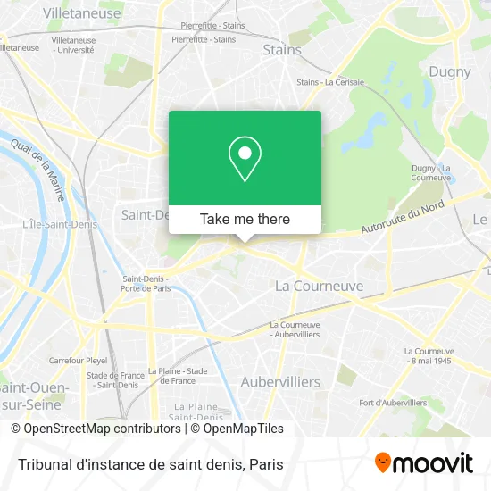 Tribunal d'instance de saint denis map