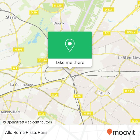 Allo Roma Pizza map