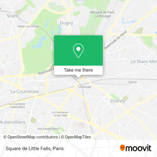 Square de Little Falls map