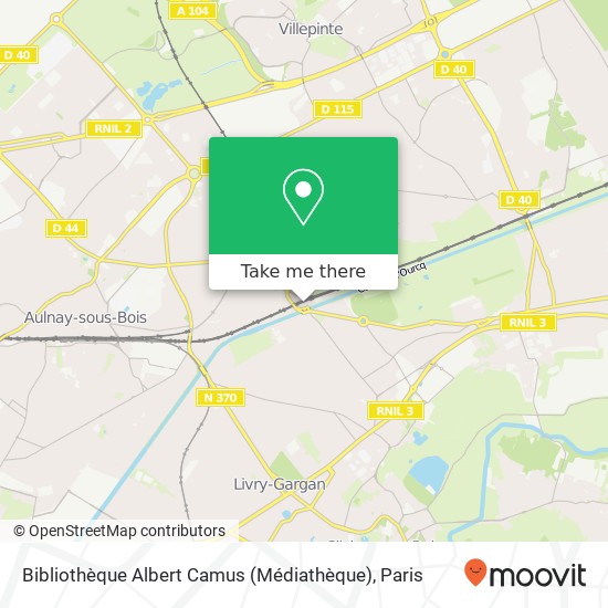 Mapa Bibliothèque Albert Camus (Médiathèque)