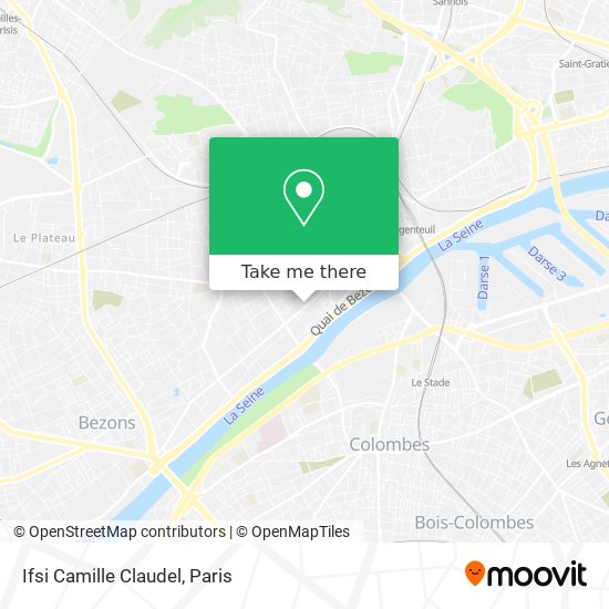 Mapa Ifsi Camille Claudel
