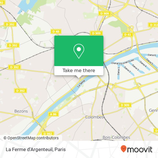 La Ferme d'Argenteuil map