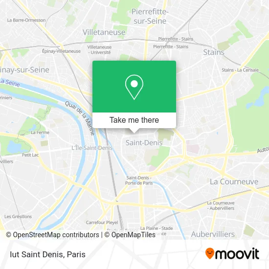 Iut Saint Denis map