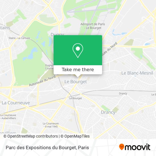 Parc des Expositions du Bourget map