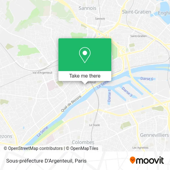 Sous-préfecture D'Argenteuil map