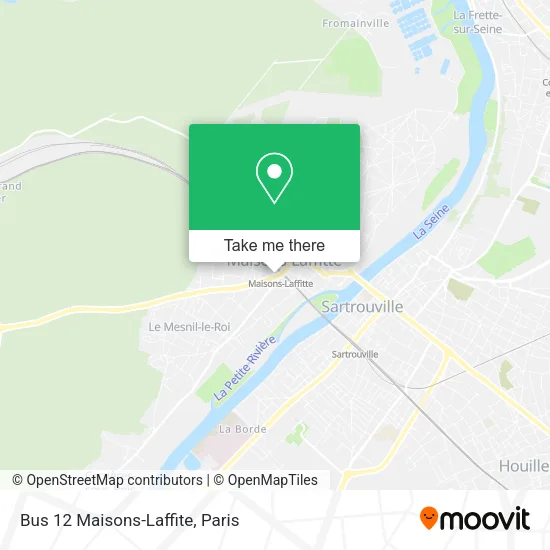 Bus 12  Maisons-Laffite map