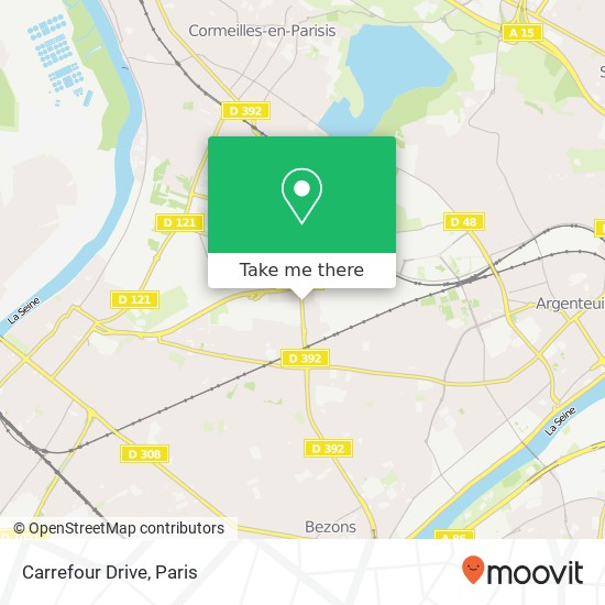 Mapa Carrefour Drive