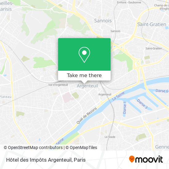 Hôtel des Impôts Argenteuil map