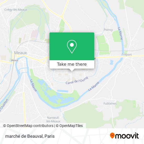 marché de Beauval map